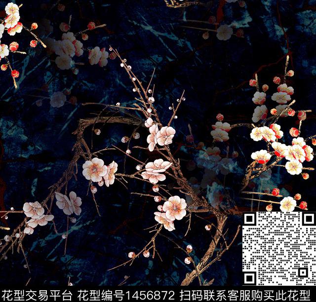 连衣裙女装花卉传统印花华亿平台下载（图片编号: 1456872） - 瓦栏（Walan）