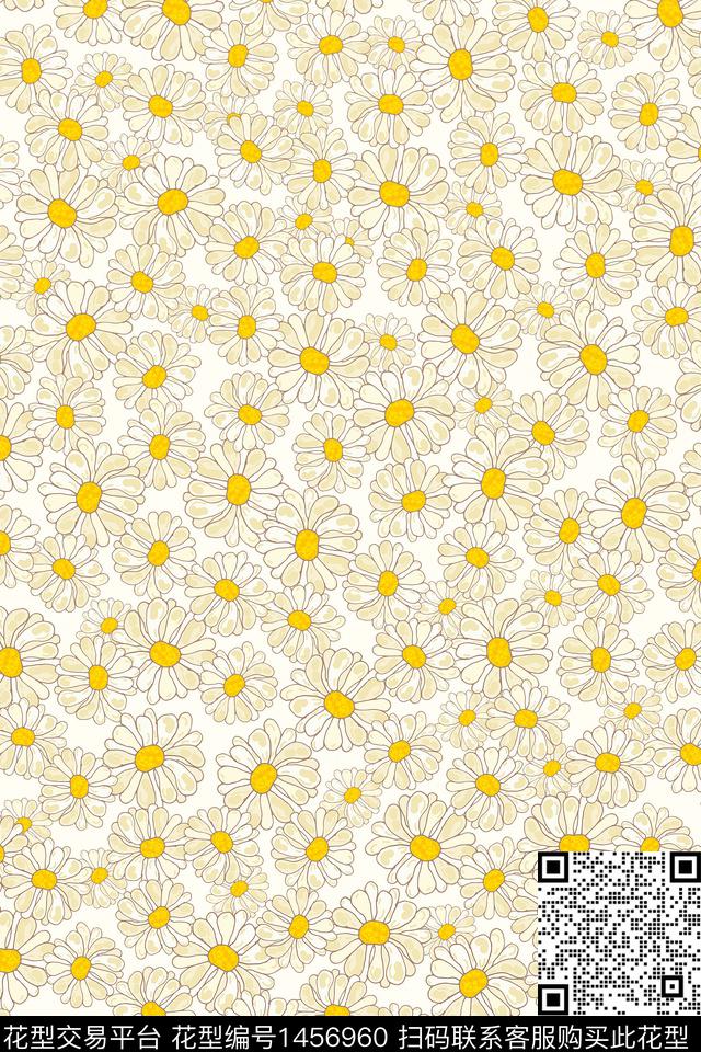 女装花卉大牌风数码印花华亿平台下载（图片编号: 1456960） - 瓦栏（Walan）