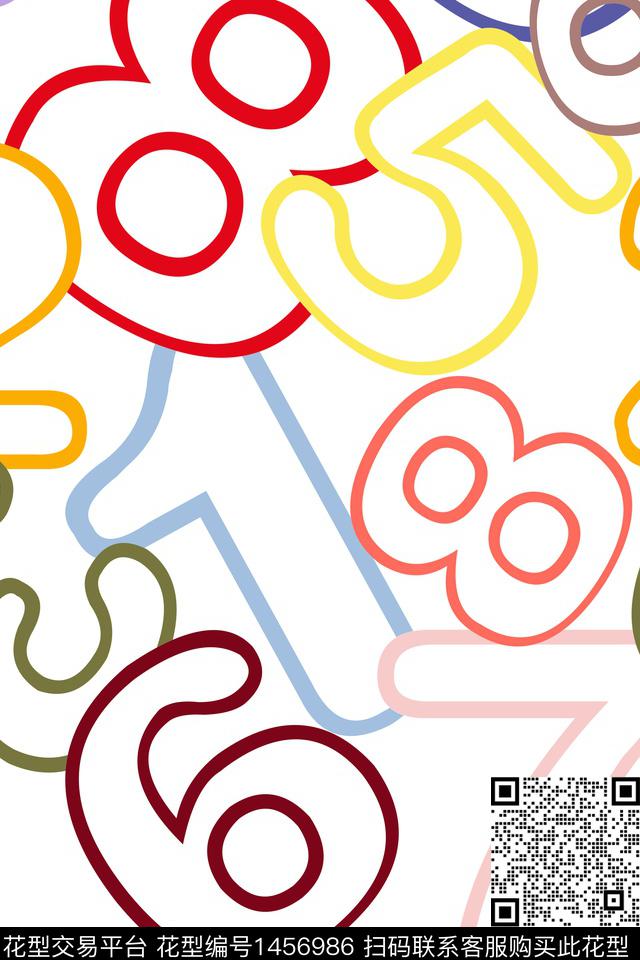 简约大牌风字母数码印花华亿平台下载（图片编号: 1456986） - 瓦栏（Walan）