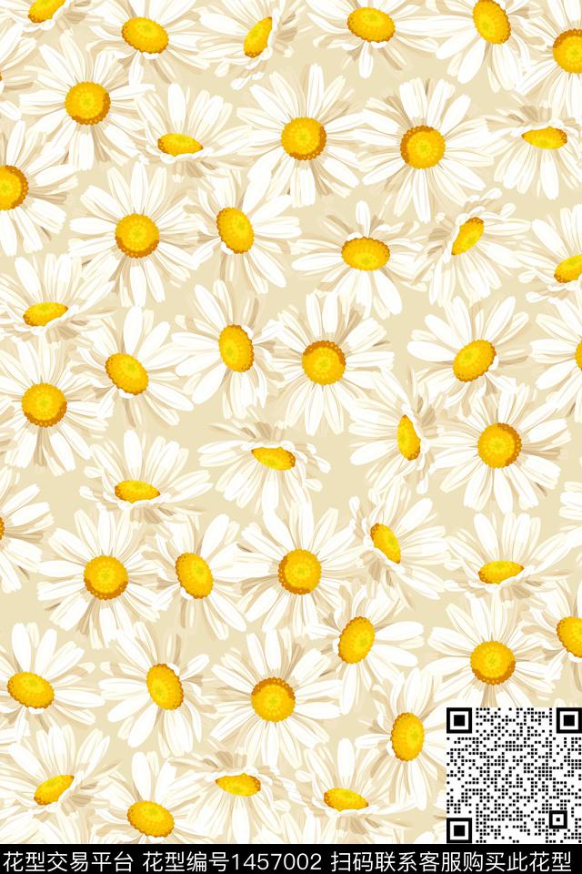 女装花卉大牌风数码印花华亿平台下载（图片编号: 1457002） - 瓦栏（Walan）