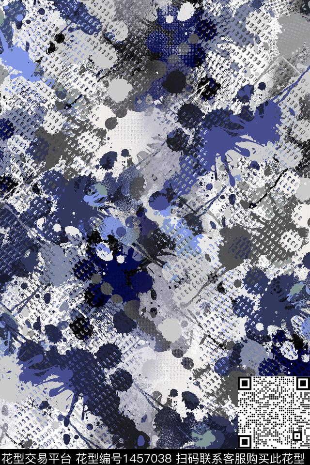 抽象男装户外家居服传统印花华亿平台下载（图片编号: 1457038） - 瓦栏（Walan）