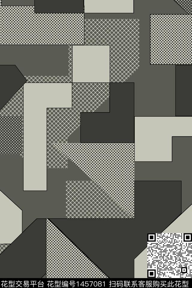 格子男装休闲传统印花华亿平台下载（图片编号: 1457081） - 瓦栏（Walan）