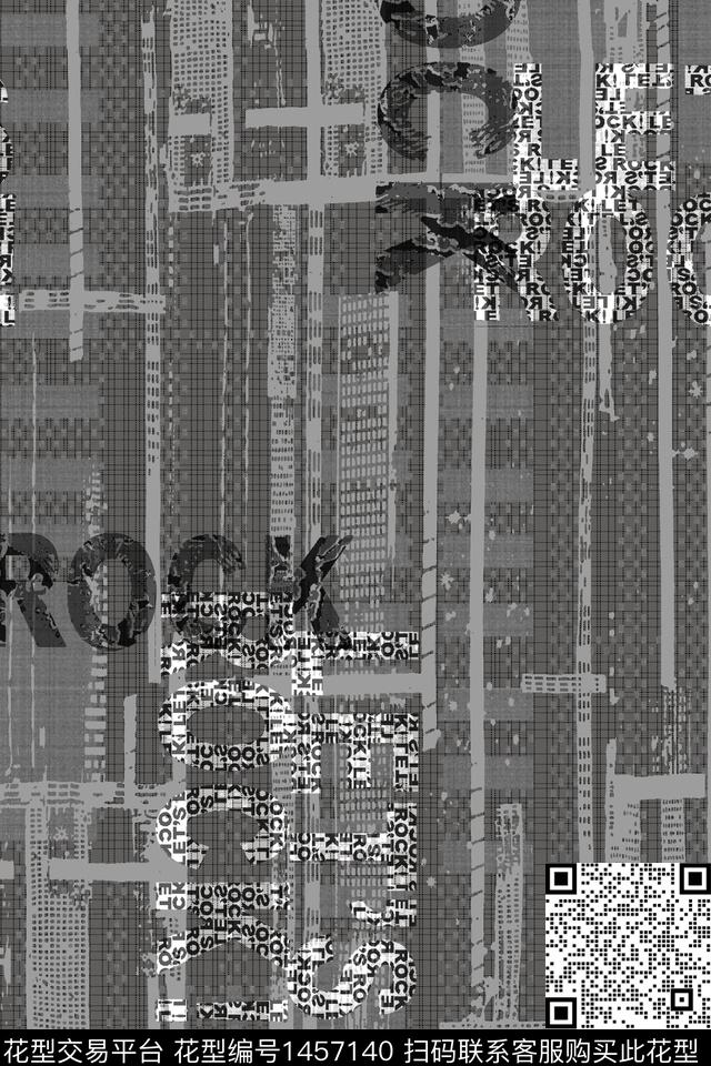 文字男装趣味数码印花华亿平台下载（图片编号: 1457140） - 瓦栏（Walan）