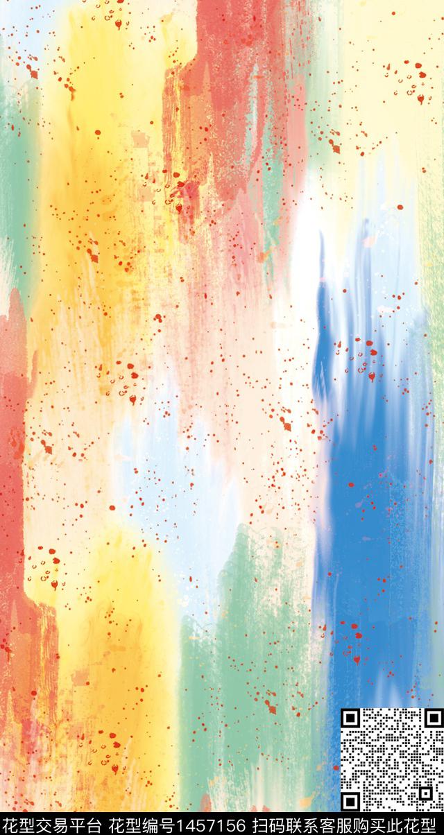 渐变抽象男装抽象数码印花华亿平台下载（图片编号: 1457156） - 瓦栏（Walan）