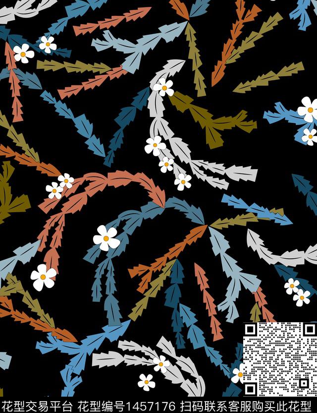 连衣裙女装休闲数码印花华亿平台下载（图片编号: 1457176） - 瓦栏（Walan）