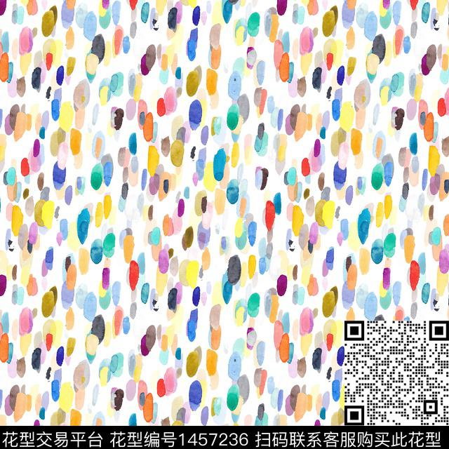 小清新真丝波点数码印花华亿平台下载（图片编号: 1457236） - 瓦栏（Walan）