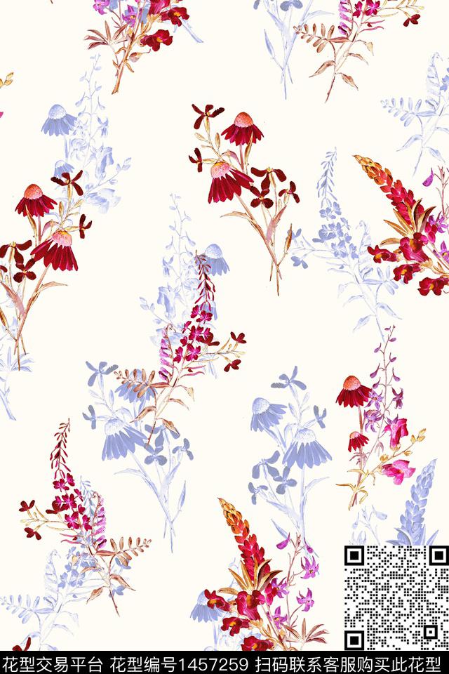 绿植树叶水彩年轻女性数码印花华亿平台下载（图片编号: 1457259） - 瓦栏（Walan）