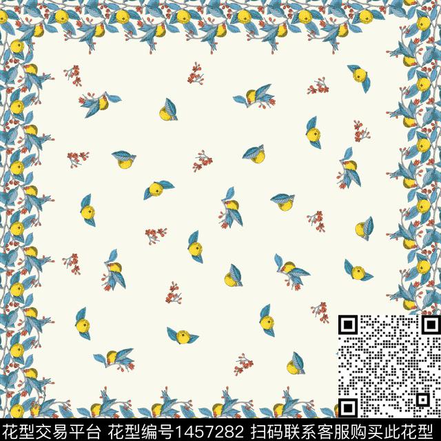 花卉大牌风植物数码印花华亿平台下载（图片编号: 1457282） - 瓦栏（Walan）