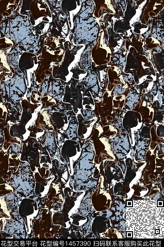 抽象男装户外家居服传统印花华亿平台下载（图片编号: 1457390） - 瓦栏（Walan）