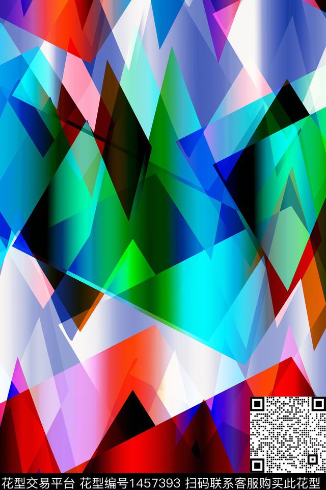 抽象男装户外家居服数码印花华亿平台下载（图片编号: 1457393） - 瓦栏（Walan）