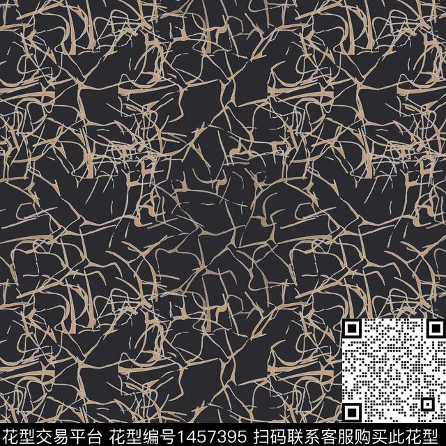 线条抽象肌理图案传统印花华亿平台下载（图片编号: 1457395） - 瓦栏（Walan）