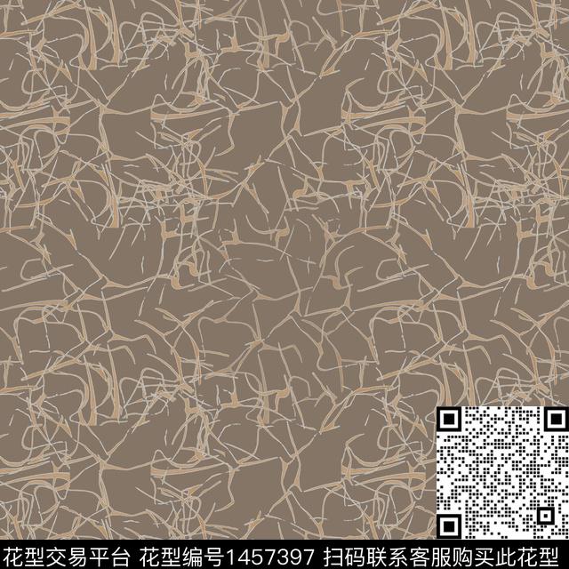 线条抽象肌理图案传统印花华亿平台下载（图片编号: 1457397） - 瓦栏（Walan）