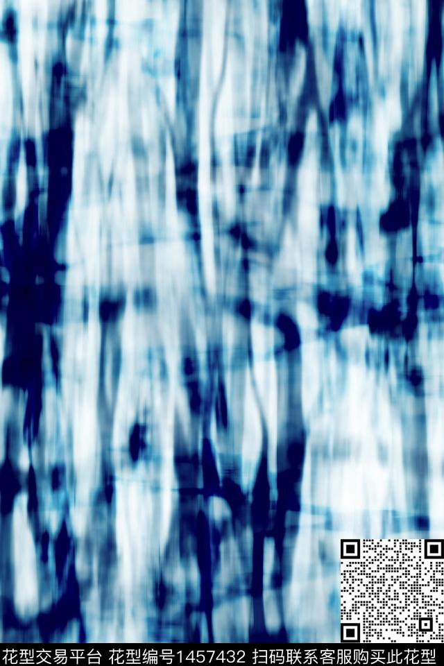 肌理男装抽象数码印花华亿平台下载（图片编号: 1457432） - 瓦栏（Walan）