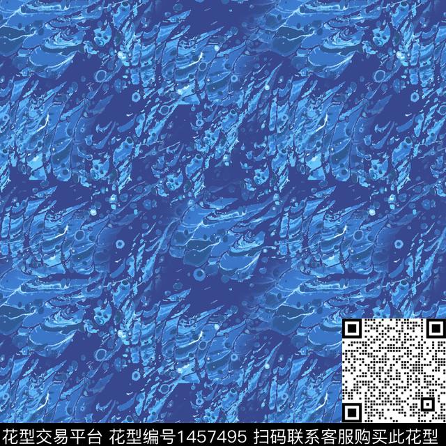 数码华亿平台抽象肌理图案数码印花华亿平台下载（图片编号: 1457495） - 瓦栏（Walan）