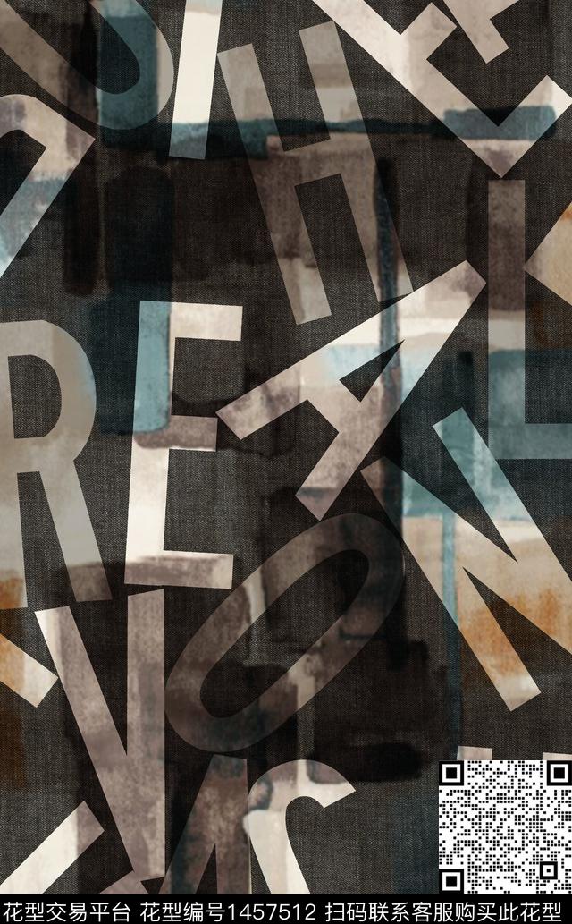 男装满版花时尚字母数码印花华亿平台下载（图片编号: 1457512） - 瓦栏（Walan）