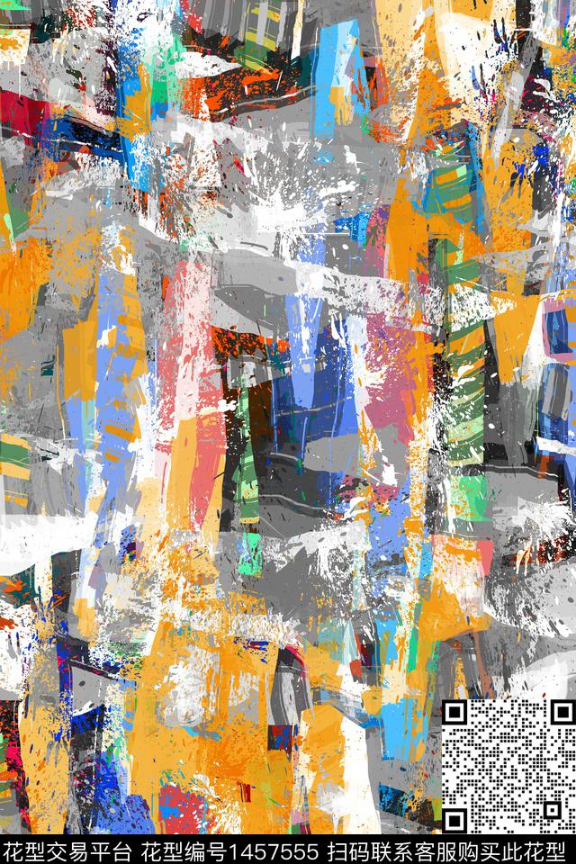 抽象男装户外家居服数码印花华亿平台下载（图片编号: 1457555） - 瓦栏（Walan）