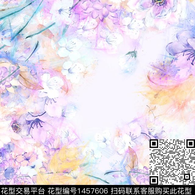 绿植树叶数码华亿平台大牌风数码印花华亿平台下载（图片编号: 1457606） - 瓦栏（Walan）