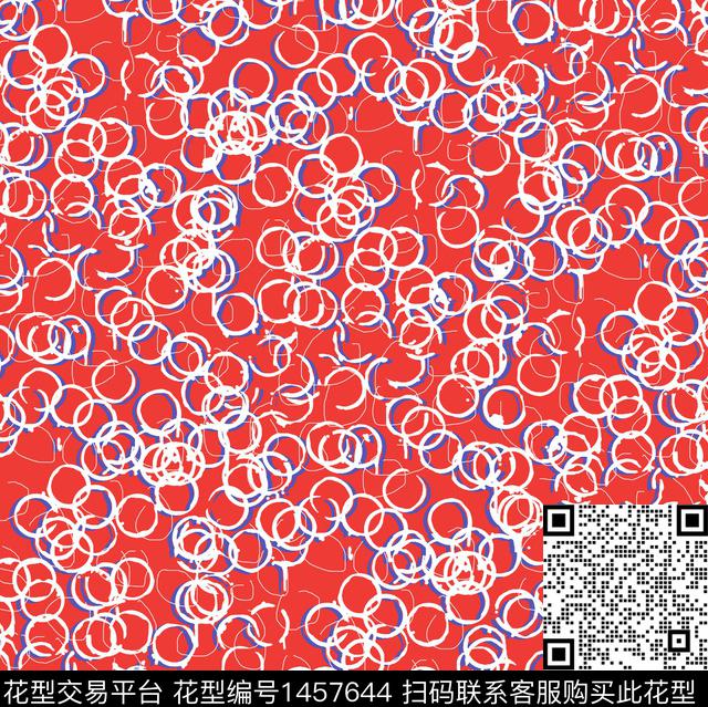 线条大牌风小碎花传统印花华亿平台下载（图片编号: 1457644） - 瓦栏（Walan）