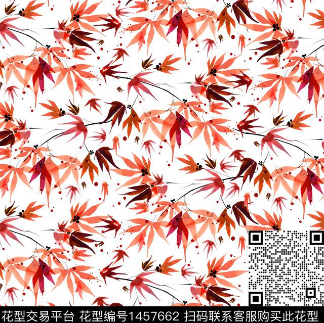 枫叶MSGM审数码印花华亿平台下载（图片编号: 1457662） - 瓦栏（Walan）