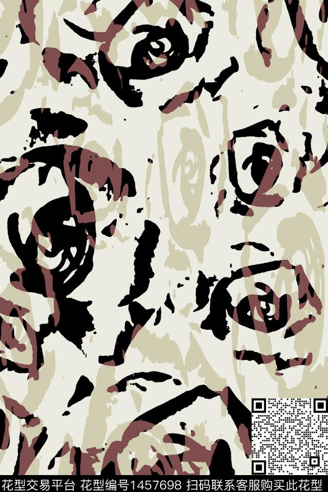 抽象花卉抽象配饰传统印花华亿平台下载（图片编号: 1457698） - 瓦栏（Walan）