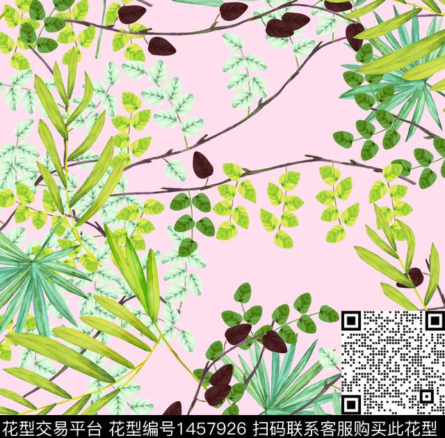 数码华亿平台女装定位花花卉数码印花华亿平台下载（图片编号: 1457926） - 瓦栏（Walan）