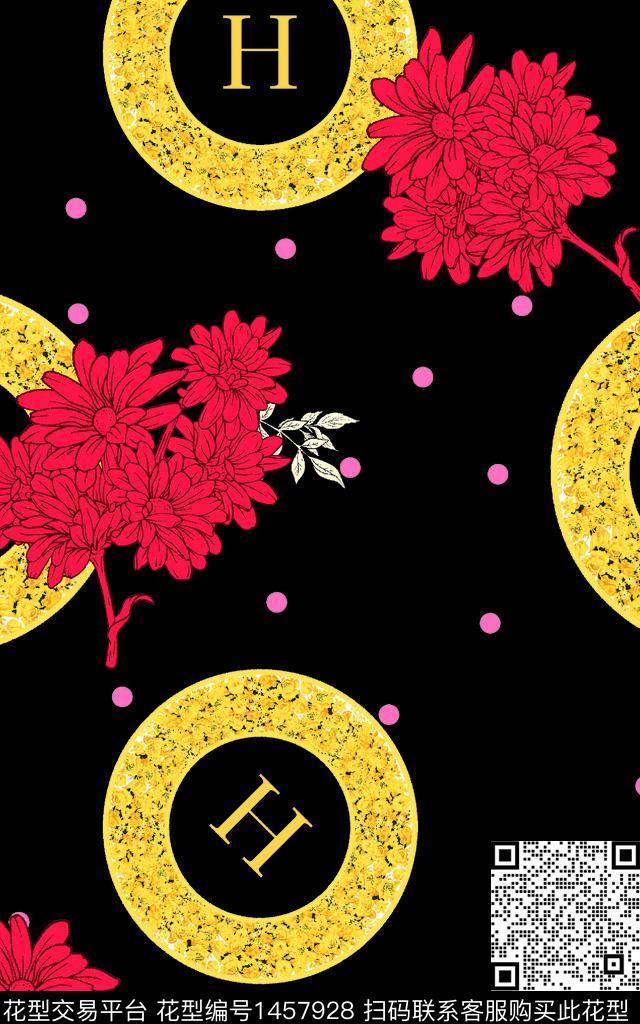 数码华亿平台女装定位花花卉数码印花华亿平台下载（图片编号: 1457928） - 瓦栏（Walan）