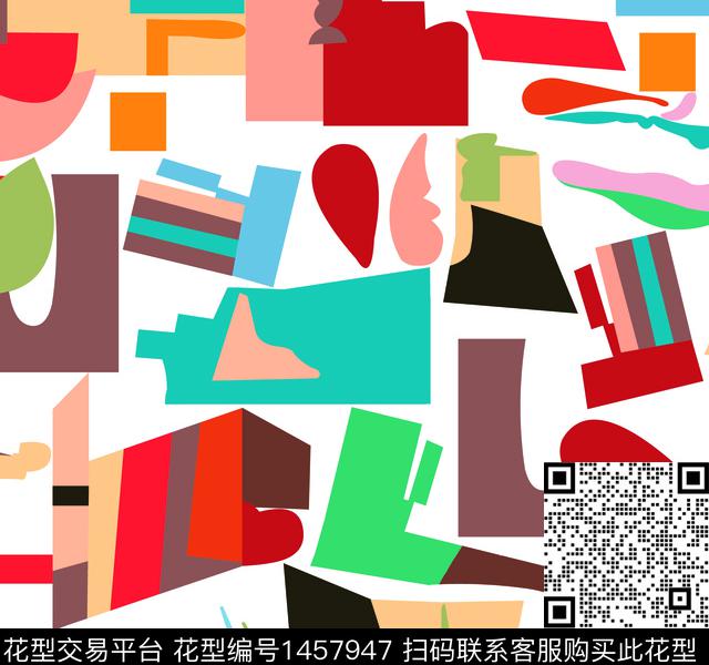 几何女装定位花数码华亿平台数码印花华亿平台下载（图片编号: 1457947） - 瓦栏（Walan）
