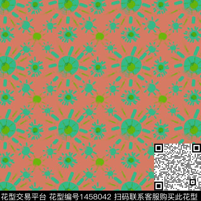 花卉大牌风小碎花传统印花华亿平台下载（图片编号: 1458042） - 瓦栏（Walan）