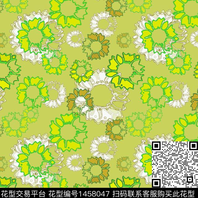 花卉大牌风小碎花传统印花华亿平台下载（图片编号: 1458047） - 瓦栏（Walan）