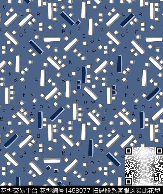 连衣裙几何女装数码印花华亿平台下载（图片编号: 1458077） - 瓦栏（Walan）