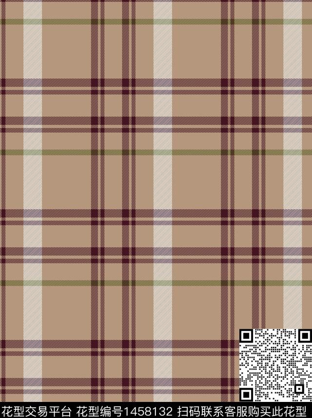 时尚格子大牌风传统印花华亿平台下载（图片编号: 1458132） - 瓦栏（Walan）