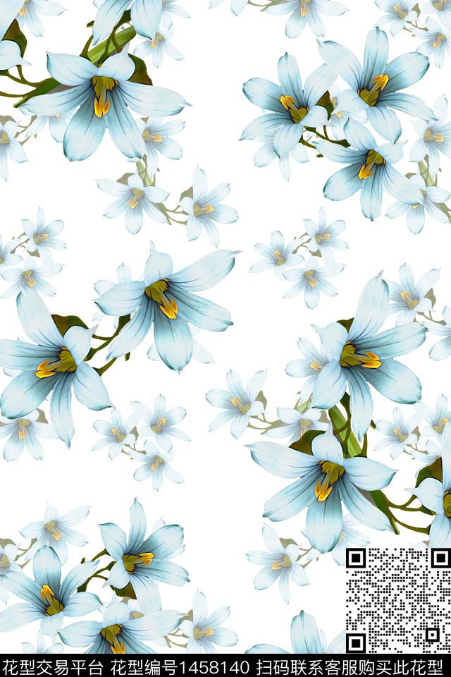 绿植树叶水彩年轻女性数码印花华亿平台下载（图片编号: 1458140） - 瓦栏（Walan）