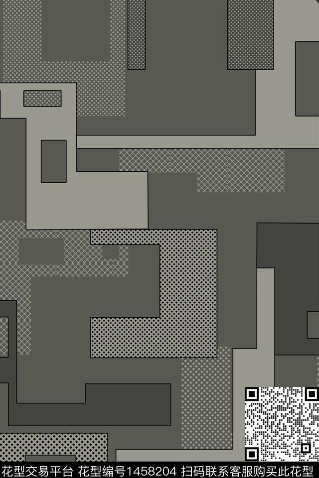 几何线条男装传统印花华亿平台下载（图片编号: 1458204） - 瓦栏（Walan）