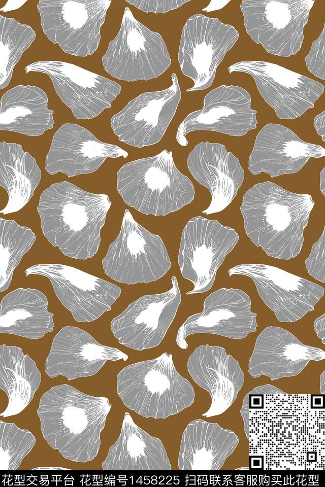 花卉小碎花绿植树叶数码印花华亿平台下载（图片编号: 1458225） - 瓦栏（Walan）