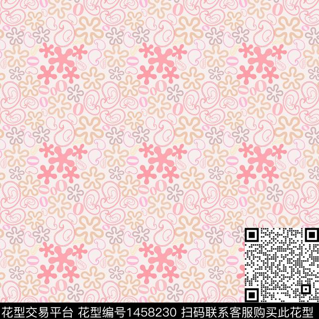 花卉大牌风小碎花传统印花华亿平台下载（图片编号: 1458230） - 瓦栏（Walan）