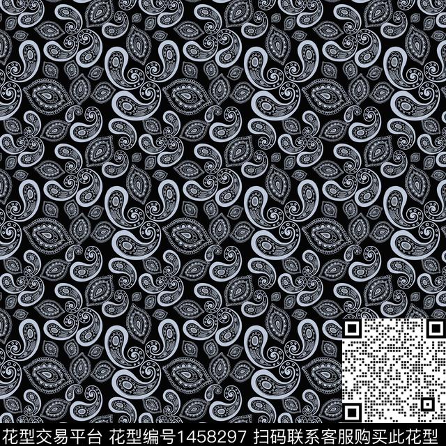 花卉小碎花佩斯利图案传统印花华亿平台下载（图片编号: 1458297） - 瓦栏（Walan）