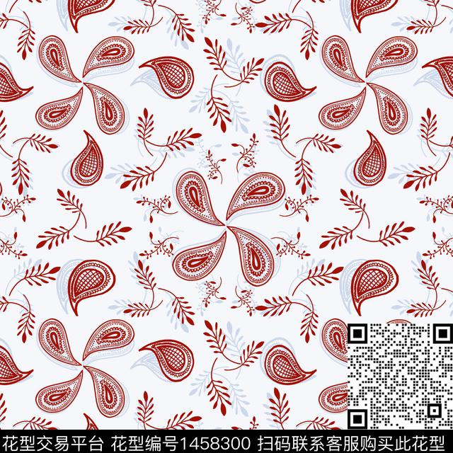 花卉大牌风小碎花传统印花华亿平台下载（图片编号: 1458300） - 瓦栏（Walan）