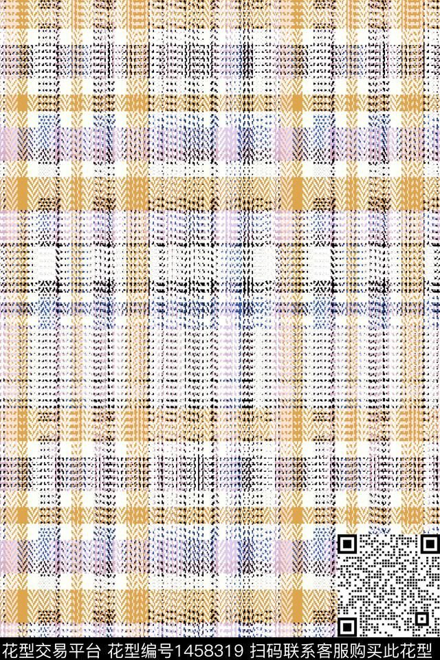 几何格子雪纺传统印花华亿平台下载（图片编号: 1458319） - 瓦栏（Walan）