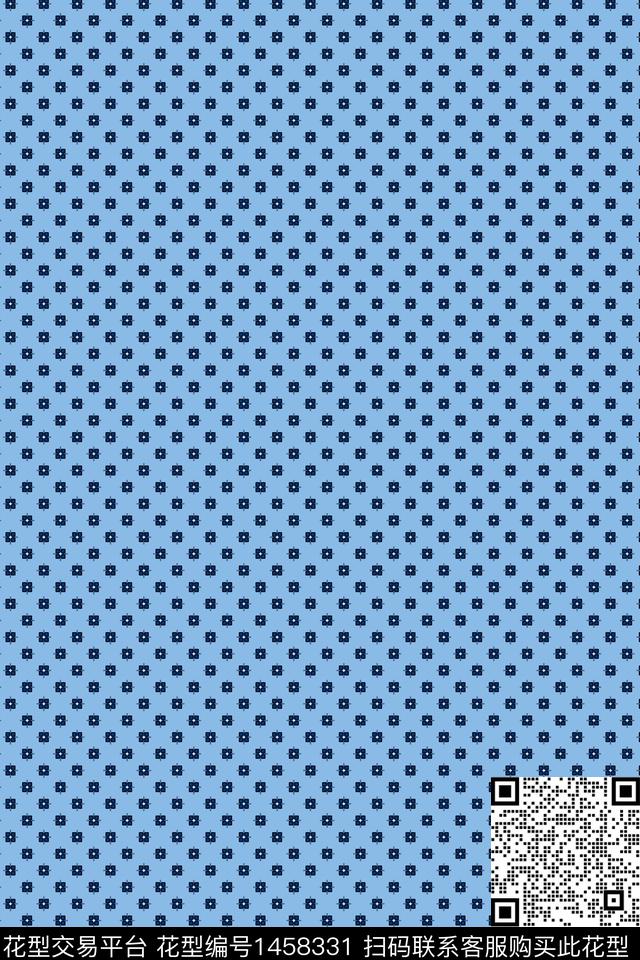 几何大牌风小碎花传统印花华亿平台下载（图片编号: 1458331） - 瓦栏（Walan）