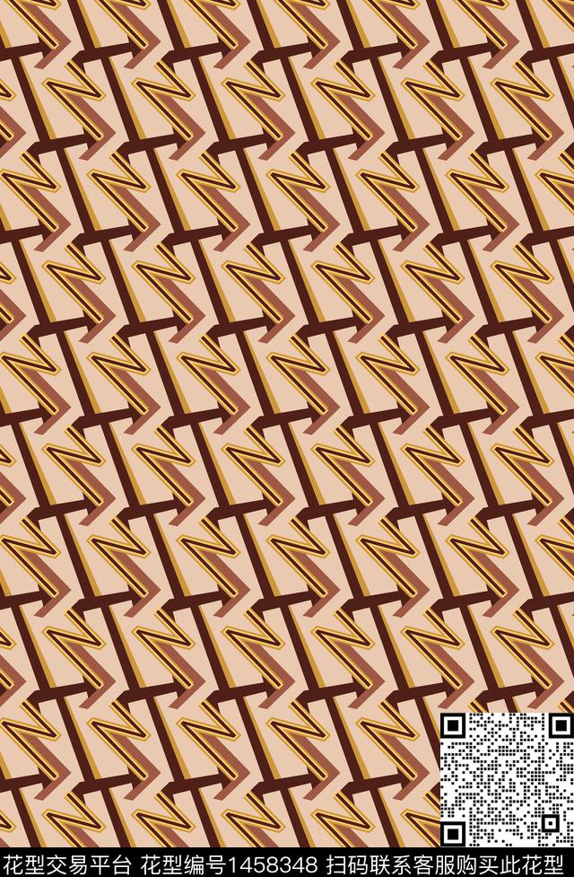 几何大牌风小碎花传统印花华亿平台下载（图片编号: 1458348） - 瓦栏（Walan）