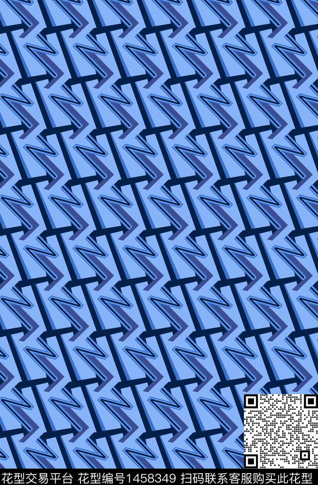 几何大牌风小碎花传统印花华亿平台下载（图片编号: 1458349） - 瓦栏（Walan）
