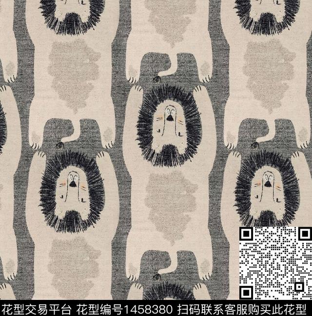 童装狮子可爱数码印花华亿平台下载（图片编号: 1458380） - 瓦栏（Walan）