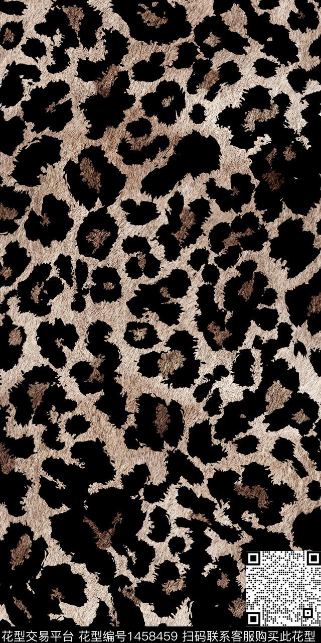 渐变豹纹年轻女性传统印花华亿平台下载（图片编号: 1458459） - 瓦栏（Walan）