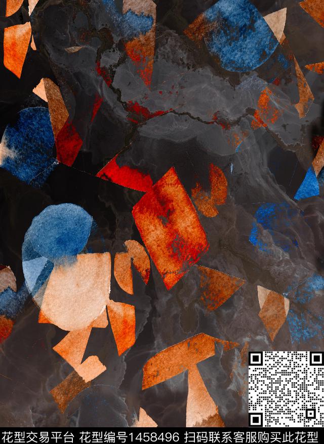 男装满版花肌理男装数码印花华亿平台下载（图片编号: 1458496） - 瓦栏（Walan）