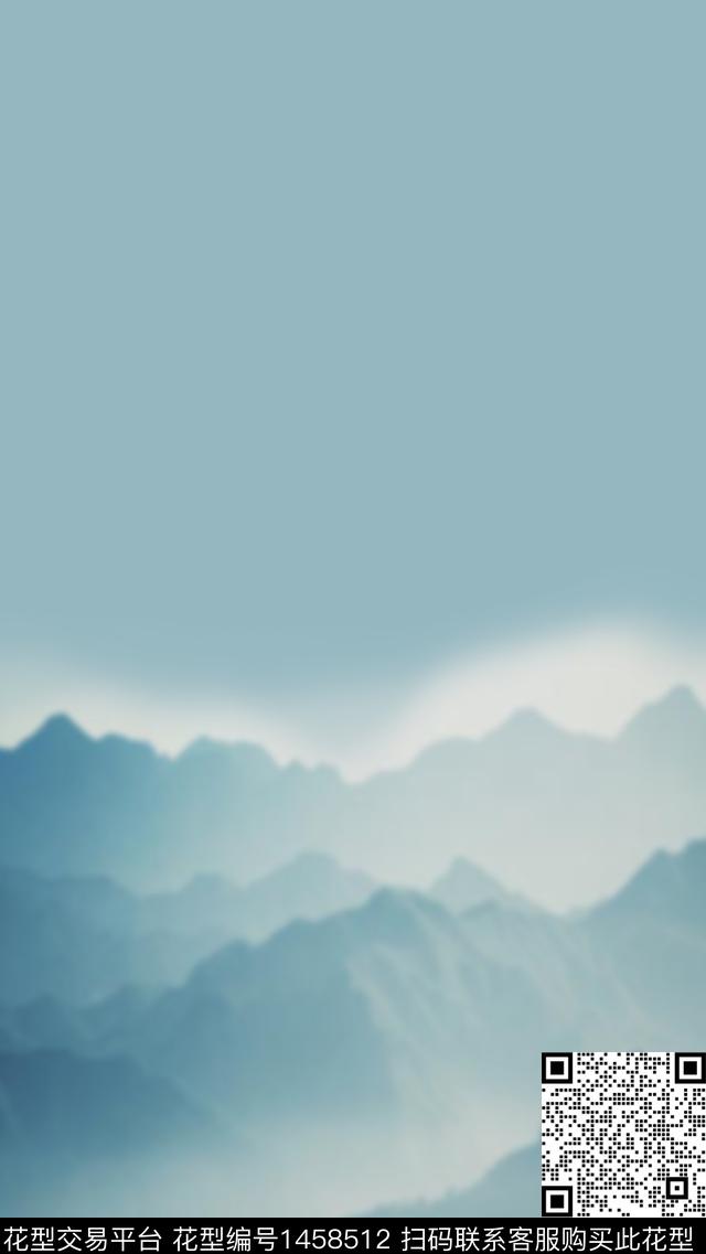 风景定位风景景观素雅数码印花华亿平台下载（图片编号: 1458512） - 瓦栏（Walan）