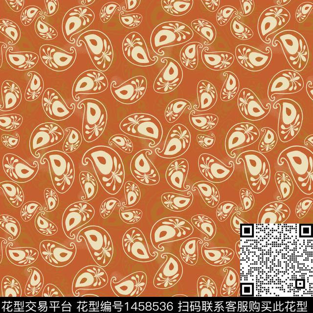 大牌风小碎花佩斯利图案传统印花华亿平台下载（图片编号: 1458536） - 瓦栏（Walan）