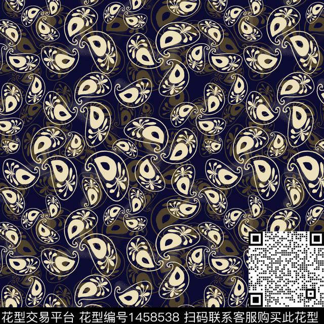 大牌风小碎花佩斯利图案传统印花华亿平台下载（图片编号: 1458538） - 瓦栏（Walan）