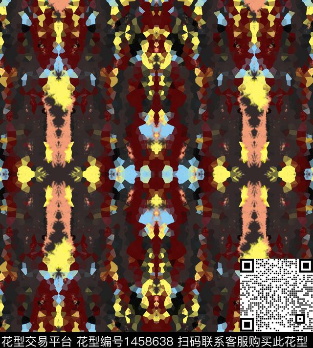 肌理复古扎染纹理数码印花华亿平台下载（图片编号: 1458638） - 瓦栏（Walan）