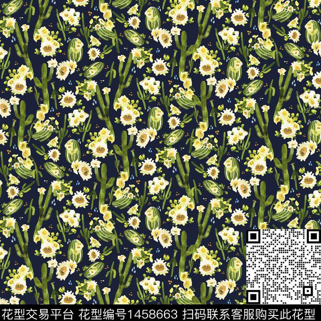 字母大牌风小碎花传统印花华亿平台下载（图片编号: 1458663） - 瓦栏（Walan）