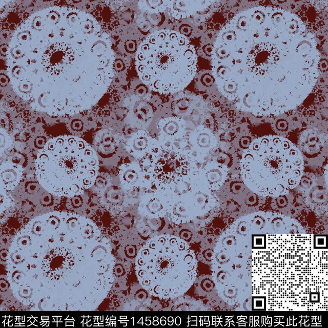 扎染华亿平台大牌风迷彩图案数码印花华亿平台下载（图片编号: 1458690） - 瓦栏（Walan）